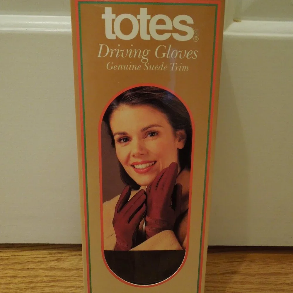 Vintage BLACK Totes Ladies Driving Gloves